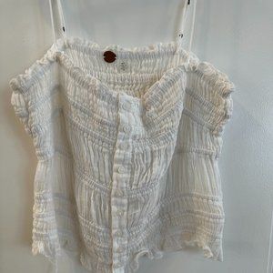 Free People - White Sheer Tank